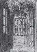 Westminster Abbey,the north aisle of Henry Vii-s Chapel unknow artist